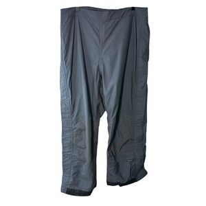 Columbia Women's XL Grey Omni Tech Waterproof Breathable Snowpants Full Zip Legs